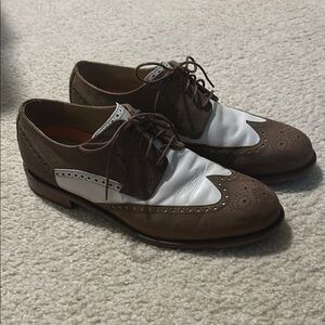 Men's Cole Haan size 11 Brown and White Oxford Grand.OS Shoes